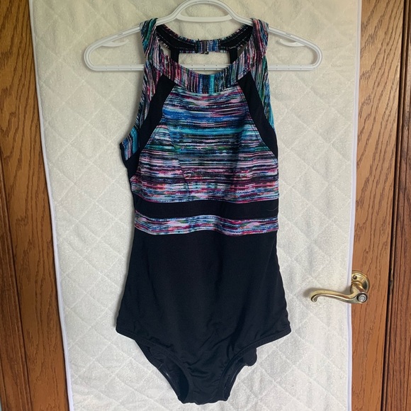One Piece Swimsuit with rubber slip - size 10 - Picture 1 of 3